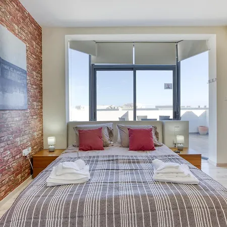 Sb17 - 2 Bed Penthouse Panorama In Qawra Apartment *